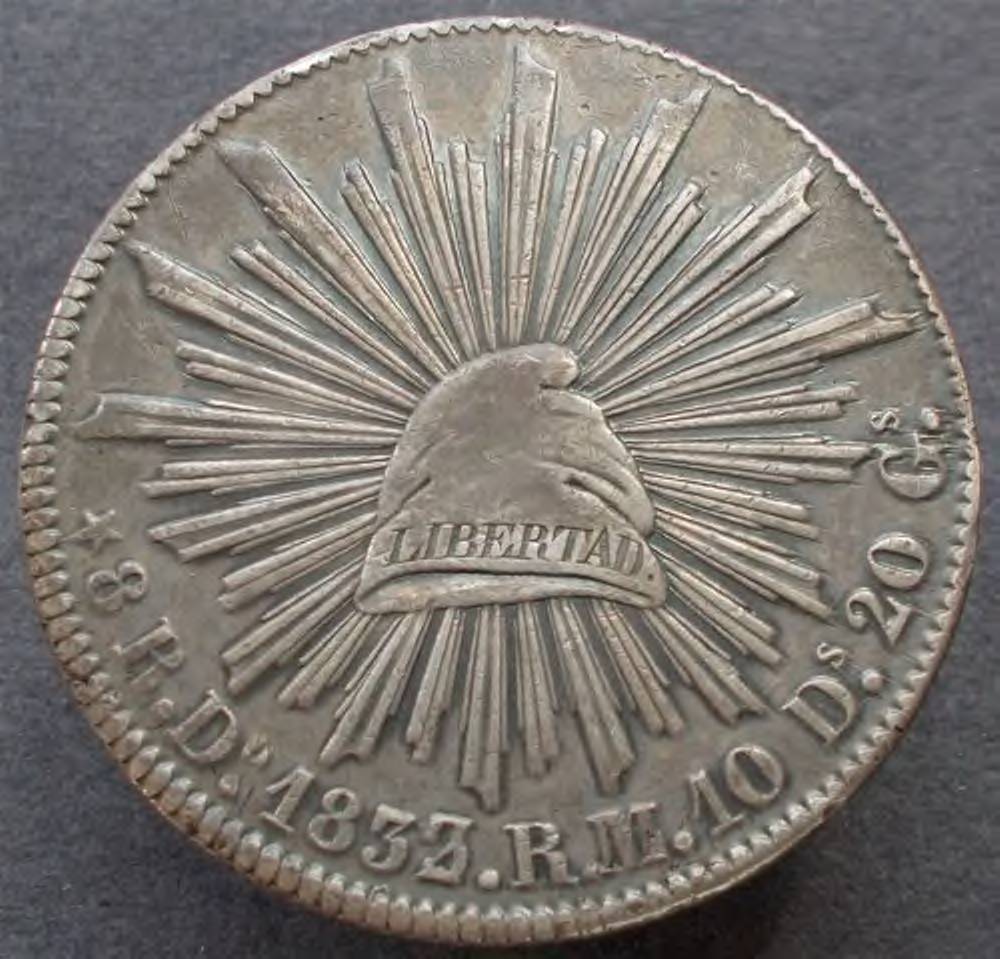 1833/2-M/L-Do-8-Reales